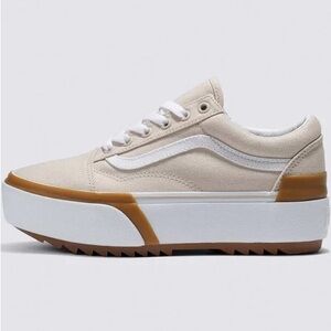 Vans Old Skool Stacked Platform Sneaker in French Oak